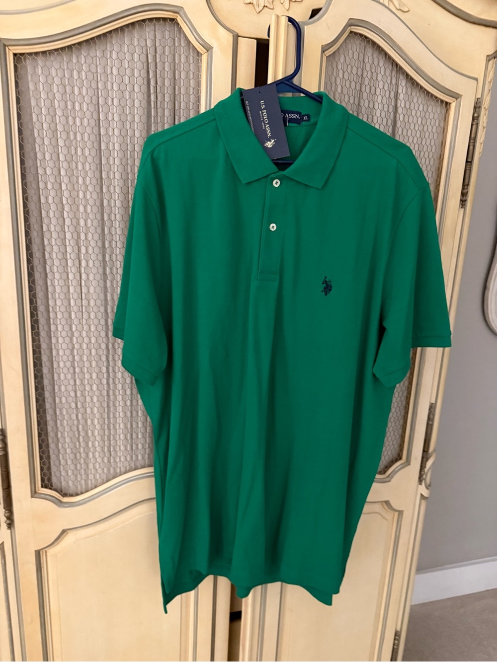 U.S. Polo Assn. Men's Green Polo Shirt with Embroidered Logo